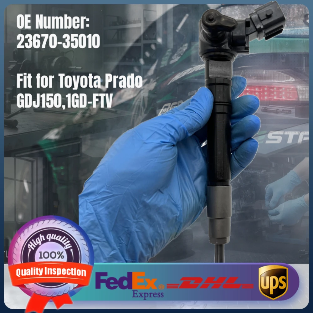 23670-35010 Common Rail Diesel Fuel Injector 2367035010 for Toyota Prado GDJ150 1GD-FTV Diesel Engine
23670-35010 Common Rail Diesel Fuel Injector 2367035010 for Toyota Prado GDJ150 1GD-FTV Diesel Engine