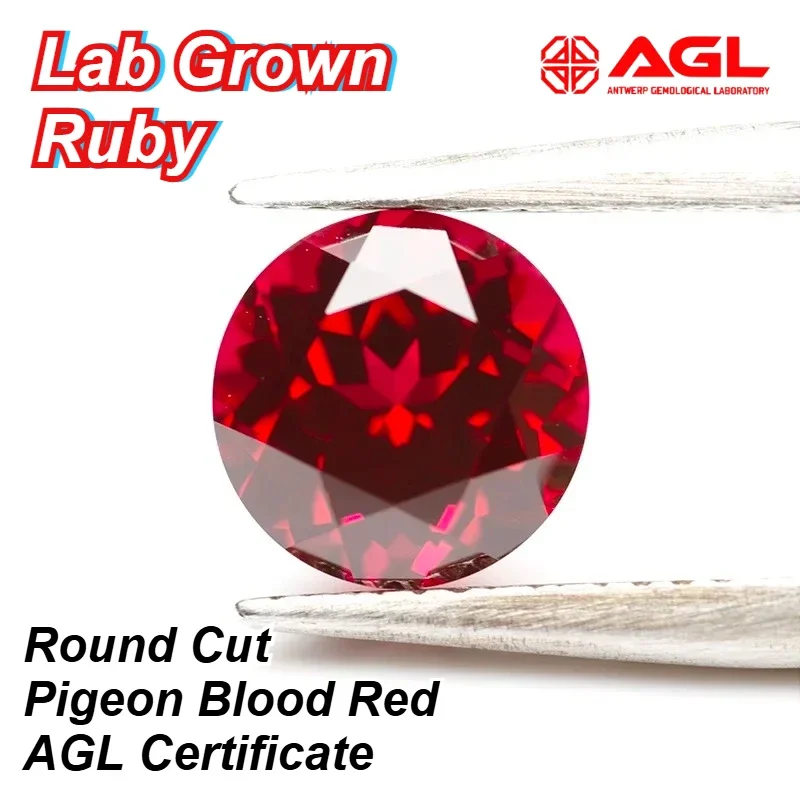 Top Quality Lab Grown Ruby Round Cut Pigeon Blood Red Charm Beads for Diy Jewelry Making Ring Selectable AGL Certificate
Top Quality Lab Grown Ruby Round Cut Pigeon Blood Red Charm Beads for Diy Jewelry Making Ring Selectable AGL Certificate