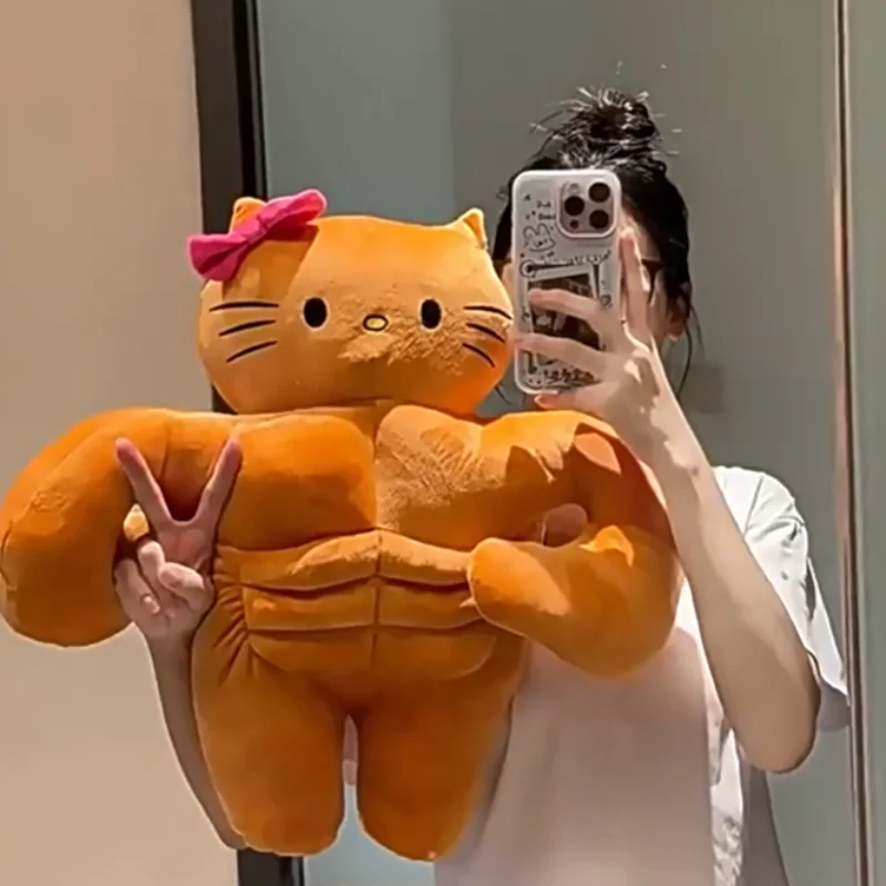 Sanrio Girl, милый мускулистый бойфренд, мощность, новый плюшевый наполнитель Hello Kitty, плюшевая игрушка, подушка для объятий, сон с куклой, украшение интерьера
Sanrio Girl, милый мускулистый бойфренд, мощность, новый плюшевый наполнитель Hello Kitty, плюшевая игрушка, подушка для объятий, сон с куклой, украшение интерьера