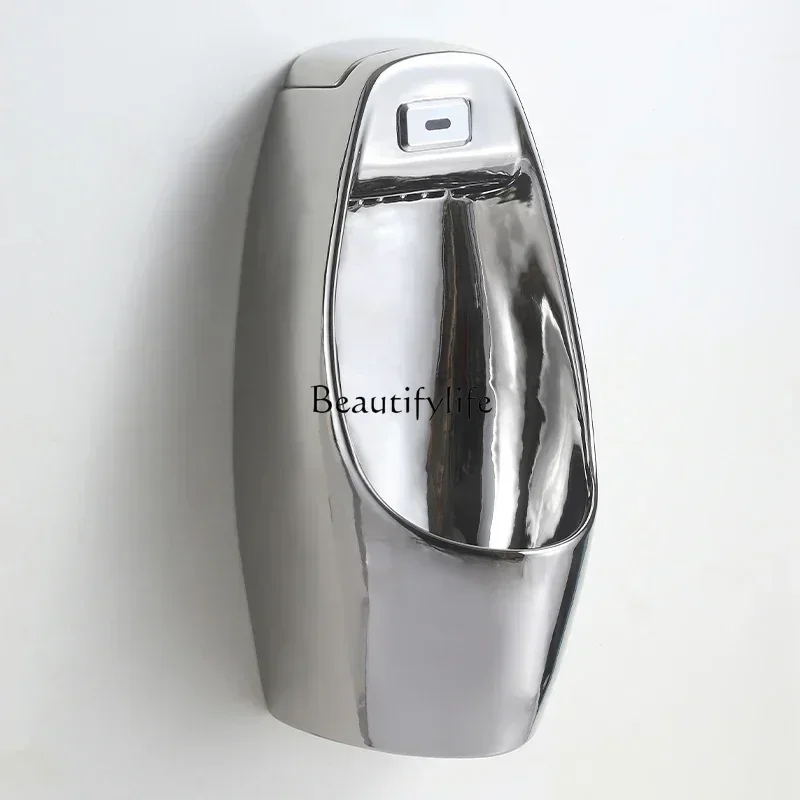 Wall-mounted silver urinal hotel automatic sensor urinal adult urinal deodorant
Wall-mounted silver urinal hotel automatic sensor urinal adult urinal deodorant