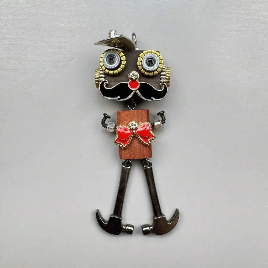Handmade Punk Robot Pendant Keychain Phone Accessory Unisex Necklace For Adults
Handmade Punk Robot Pendant Keychain Phone Accessory Unisex Necklace For Adults