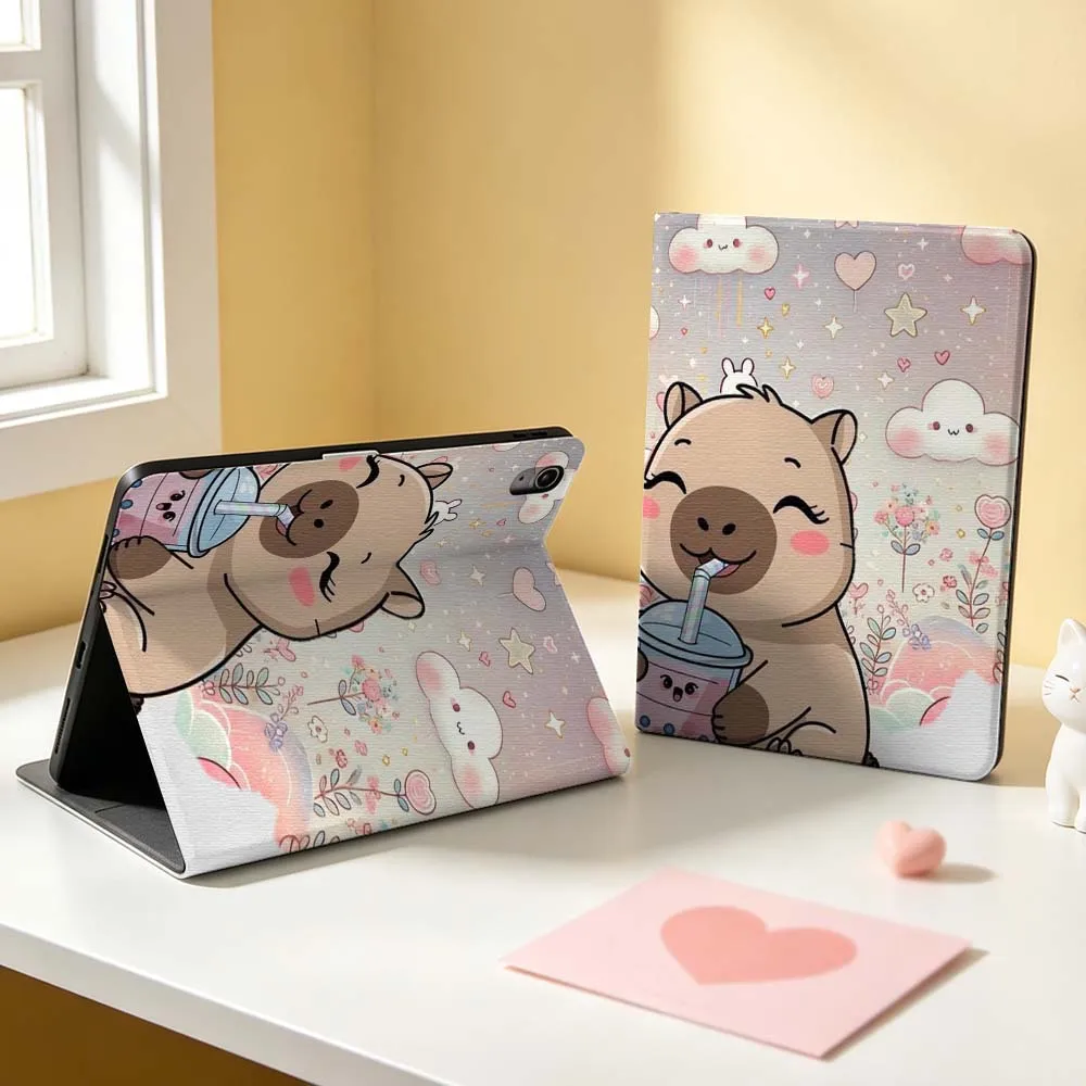 Cartoon Capybara Bubble Tea Soft For Apple iPad Pro Mini A16 A17 A14 4 5 6 7 6th 7th Gen 9.7 12.9 11 13 M4 inch Tablet Case
Cartoon Capybara Bubble Tea Soft For Apple iPad Pro Mini A16 A17 A14 4 5 6 7 6th 7th Gen 9.7 12.9 11 13 M4 inch Tablet Case