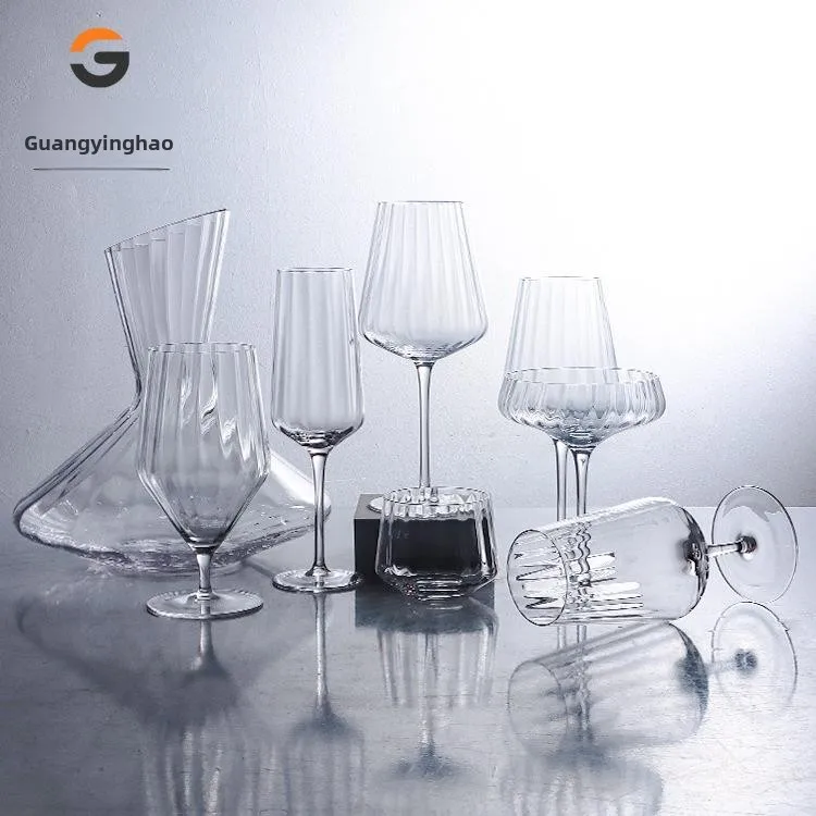 Nordic Style Crystal Glass Highball Cup White Wine Champagne Glass Insert Red Wine Cup Vertical Stripe Special Shape Cup
Nordic Style Crystal Glass Highball Cup White Wine Champagne Glass Insert Red Wine Cup Vertical Stripe Special Shape Cup