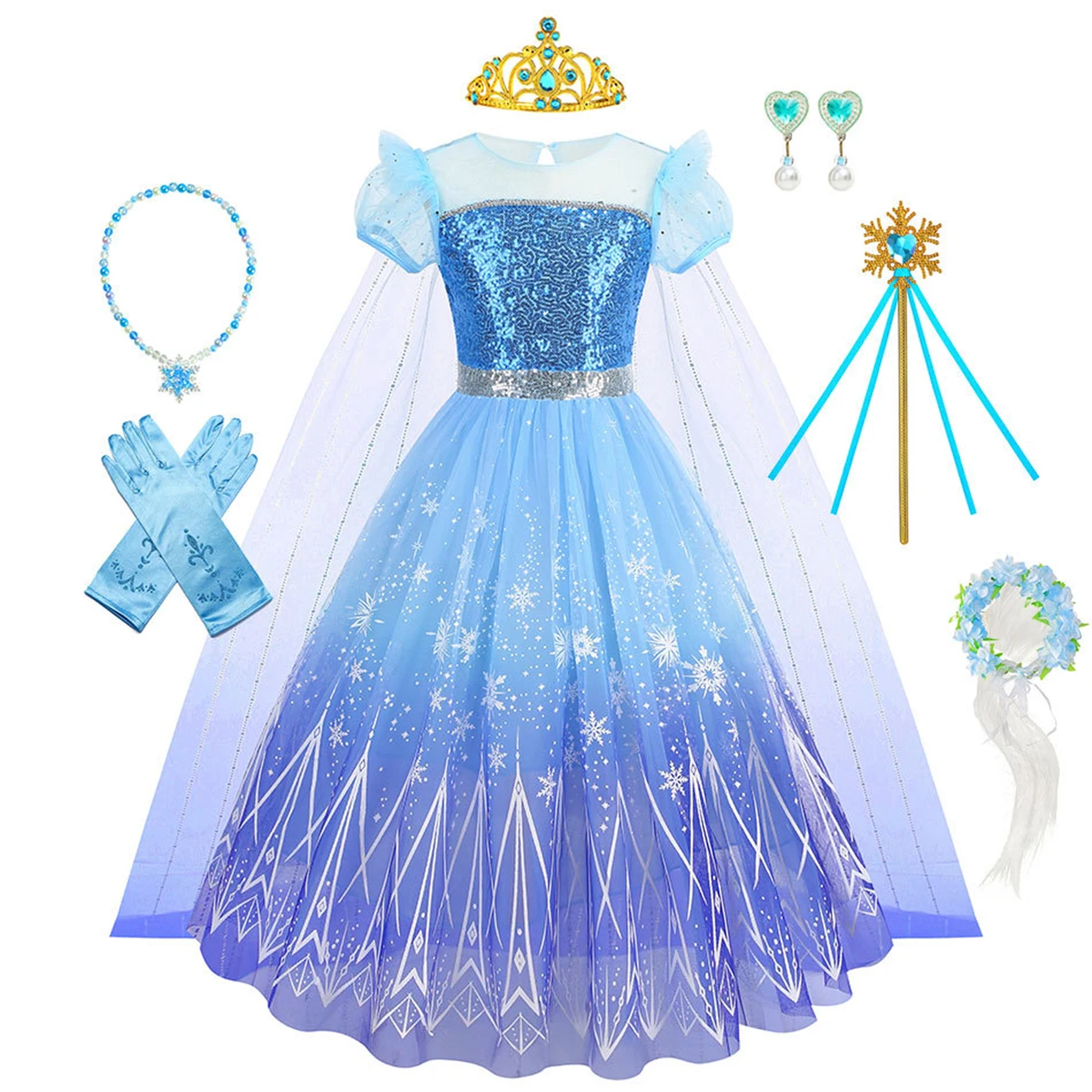Shiny Toddler Little Girls Movie Princess Frozen Elsa Birthday Party Cosplay Halloween Easter Dress
Shiny Toddler Little Girls Movie Princess Frozen Elsa Birthday Party Cosplay Halloween Easter Dress
