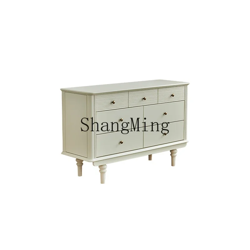 LXY cream antique chest cabinet all solid wood living room against the wall bedroom storage drawer cabinet
LXY cream antique chest cabinet all solid wood living room against the wall bedroom storage drawer cabinet