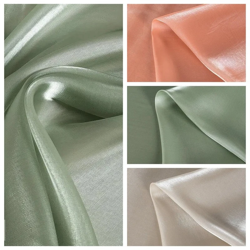 Satin Crystal Organza Fabric By The Meter for Clothing Skirts Decoration Sewing Sunlight Gauze Smooth Cloth Blue White Purple
Satin Crystal Organza Fabric By The Meter for Clothing Skirts Decoration Sewing Sunlight Gauze Smooth Cloth Blue White Purple