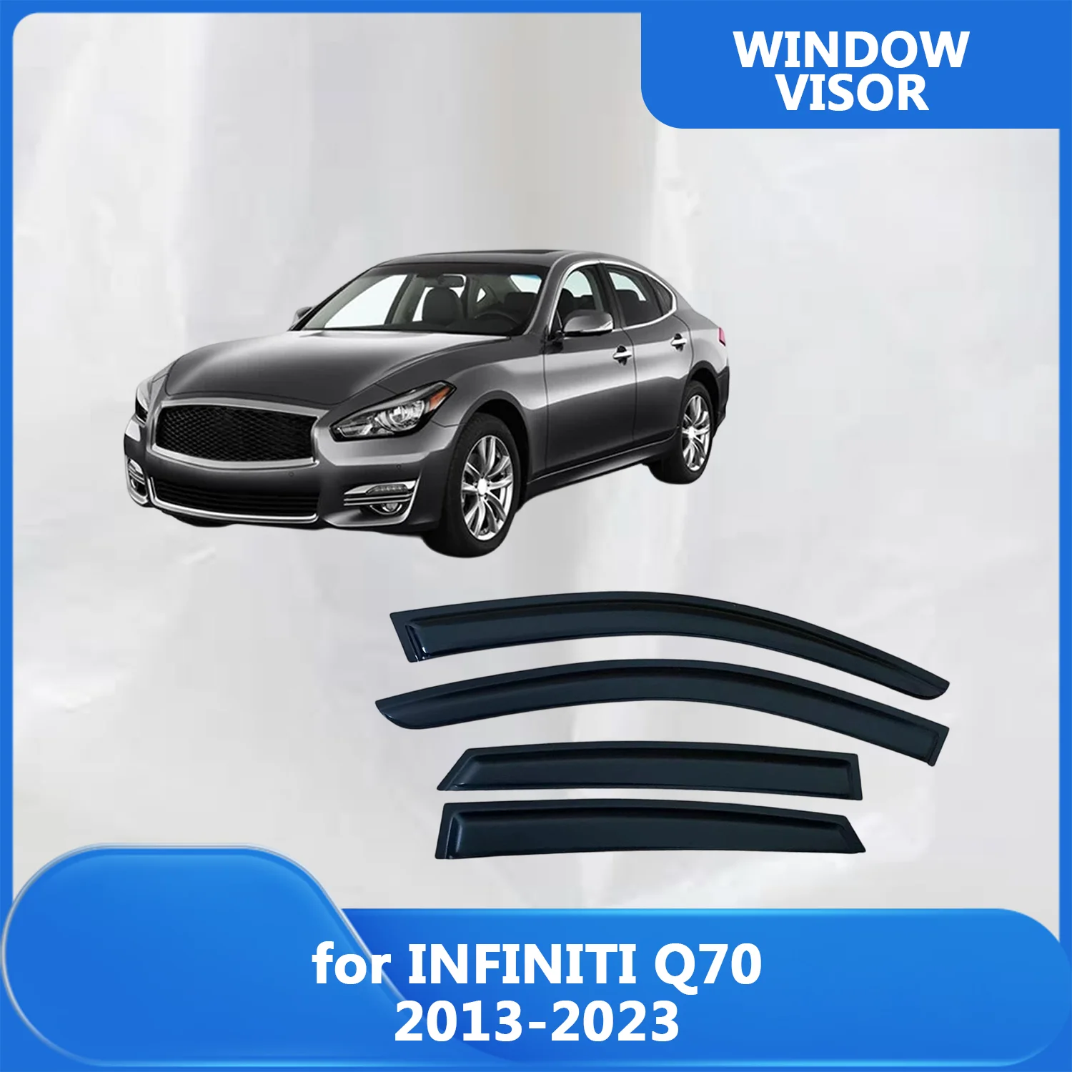 Window Visor for INFINITI Q70 2013-2023 Wind Deflectors Rain Guards Door Visor Vent Shades Ventvisor Exterior Parts
Window Visor for INFINITI Q70 2013-2023 Wind Deflectors Rain Guards Door Visor Vent Shades Ventvisor Exterior Parts