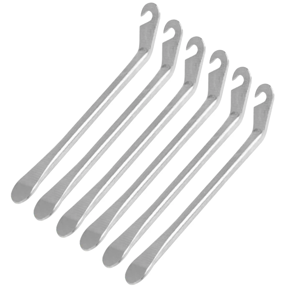 6Pcs Steel Tire Levers Bike Curved Levers Cycling Spoons Bike Repair Tools Opener Breaker for Home Shop Travel (Silver
6Pcs Steel Tire Levers Bike Curved Levers Cycling Spoons Bike Repair Tools Opener Breaker for Home Shop Travel (Silver