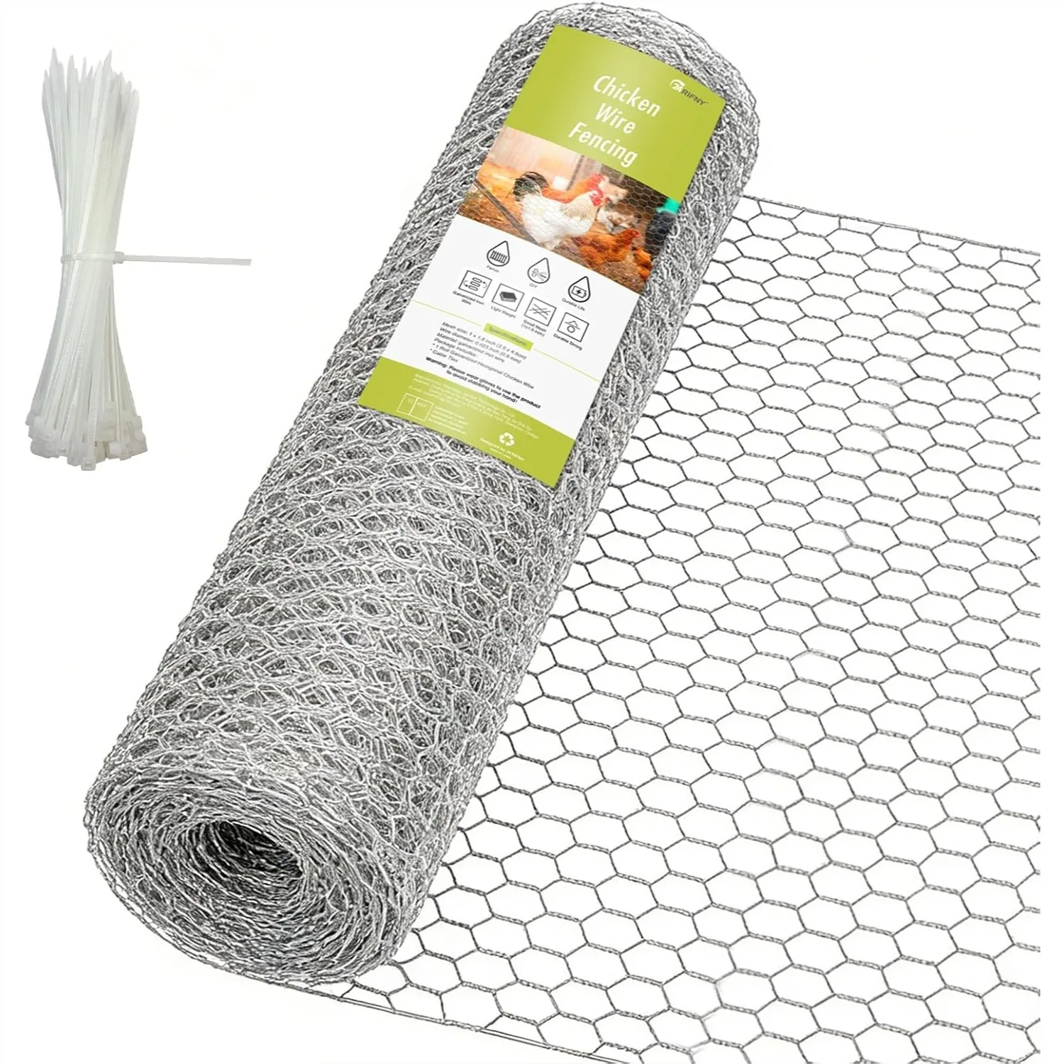 16.5 X 138 Inch Chicken Wire Fencing Roll With 1 Inch Hexagonal Mesh For Garden Plant Protection And Chicken Coop Barrier
16.5 X 138 Inch Chicken Wire Fencing Roll With 1 Inch Hexagonal Mesh For Garden Plant Protection And Chicken Coop Barrier