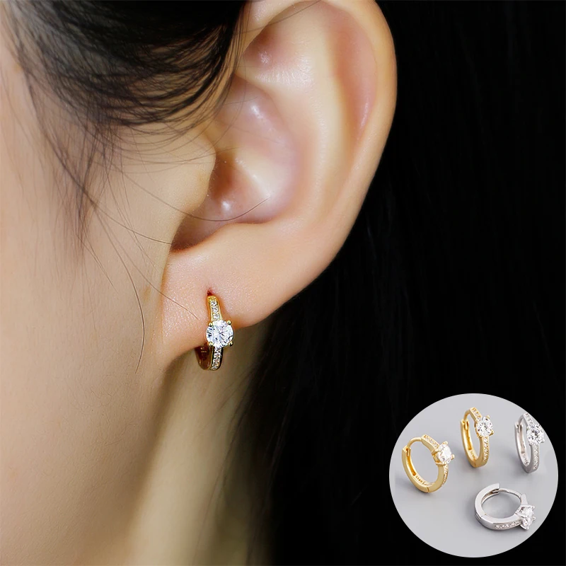 100% 925 Sterling Silver Zircon Geometric Earring for Women Girl Simple Fashion Round Design Jewelry Party Gift Dropshipping
100% 925 Sterling Silver Zircon Geometric Earring for Women Girl Simple Fashion Round Design Jewelry Party Gift Dropshipping