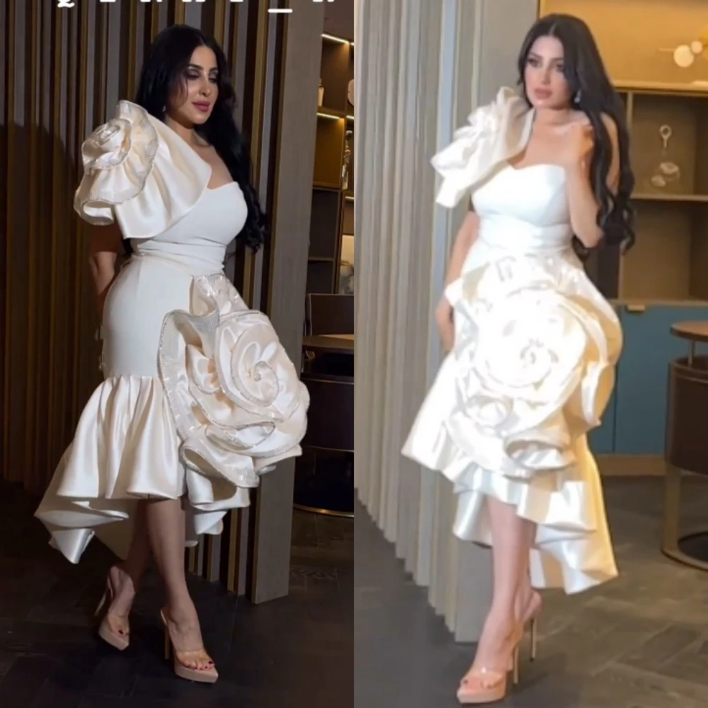 Jiayigong Jersey Draped Flower Wedding Party Mermaid One-shoulder Bespoke Occasion Gown Midi Dresses Saudi Arabia
Jiayigong Jersey Draped Flower Wedding Party Mermaid One-shoulder Bespoke Occasion Gown Midi Dresses Saudi Arabia