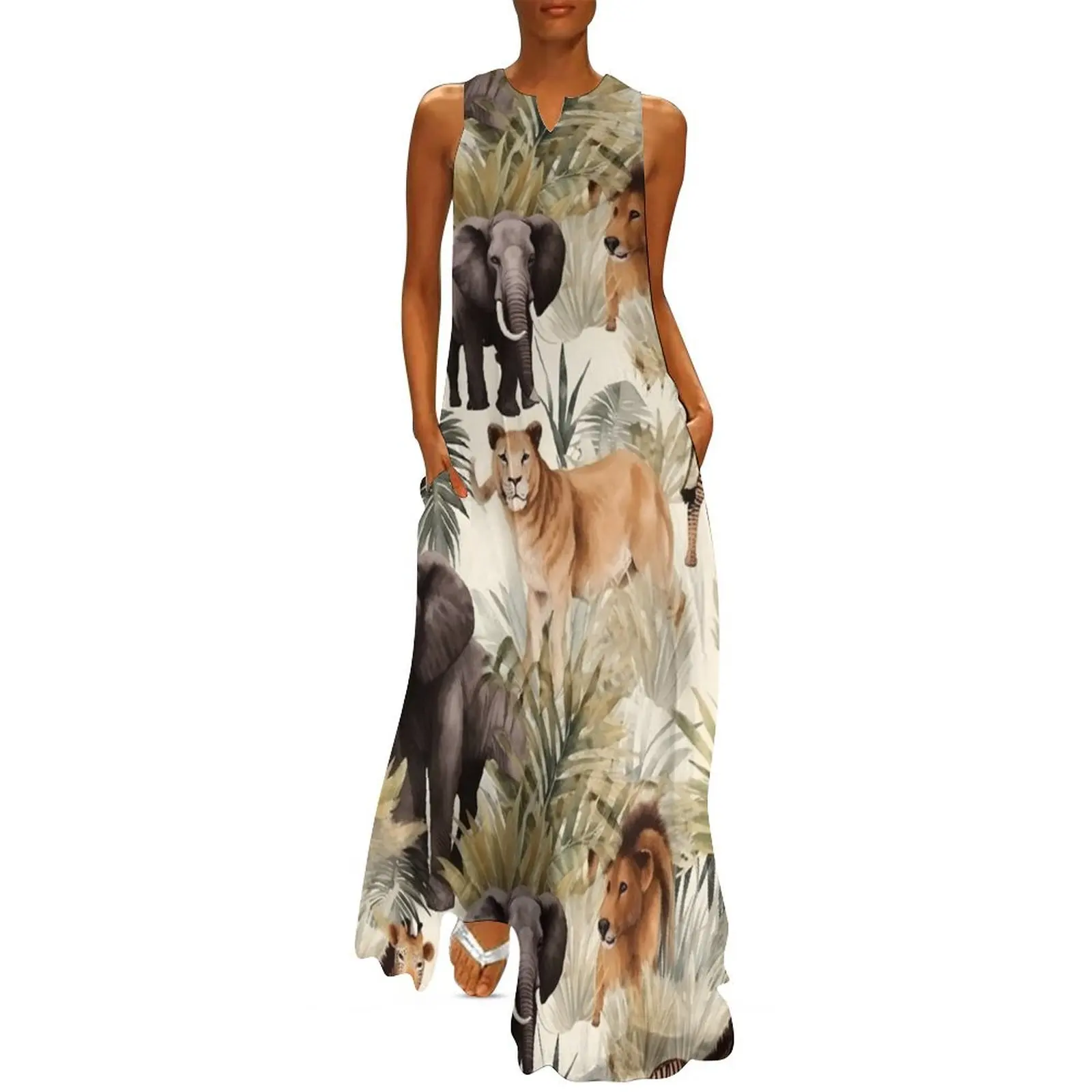 Watercolor Safari Adventures Long Dress luxury women's party dress evening prom dresses for womens 2025 Elegant gown
Watercolor Safari Adventures Long Dress luxury women's party dress evening prom dresses for womens 2025 Elegant gown