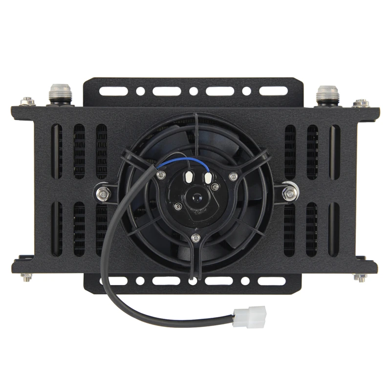 Universal AN10 19 Row 248mm Oil Cooler fan cover with single 5.5" Electric Fan Aluminum Kit 10AN 7/8"-14 UNF Black /Silver
Universal AN10 19 Row 248mm Oil Cooler fan cover with single 5.5" Electric Fan Aluminum Kit 10AN 7/8"-14 UNF Black /Silver