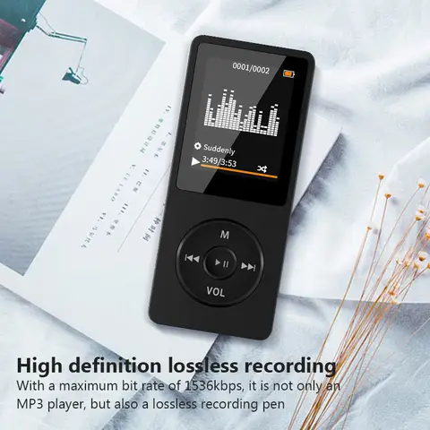 Portable MP3 Player With LCD Digital Display FM Radio Video Hifi MP3 Player E-books Support Bluetooth Lossless Music Player