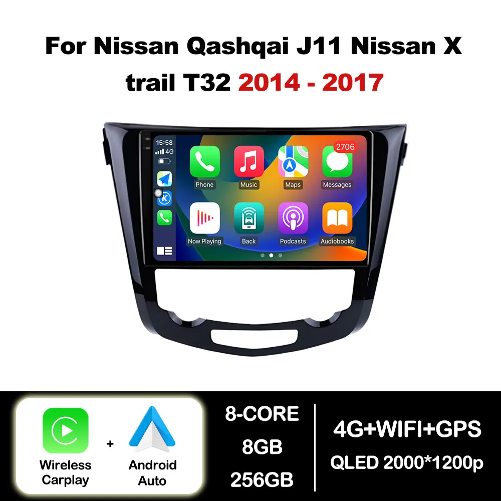 Car Radio Multimedia Video Player For Nissan Qashqai J11 Nissan X trail T32 2014 - 2017 GPS Navigation WiFi Android Auto Carplay
Car Radio Multimedia Video Player For Nissan Qashqai J11 Nissan X trail T32 2014 - 2017 GPS Navigation WiFi Android Auto Carplay