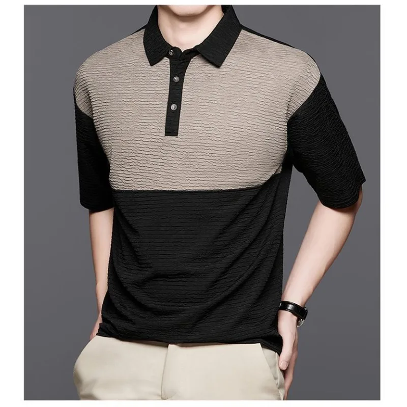 Men's Color Block Textured Polo Shirt Short Sleeve Casual Breathable Summer Top
Men's Color Block Textured Polo Shirt Short Sleeve Casual Breathable Summer Top