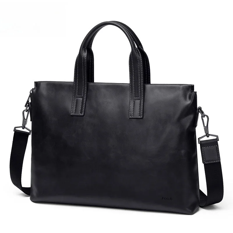 Men's first-layer cowhide business handbag
Men's first-layer cowhide business handbag