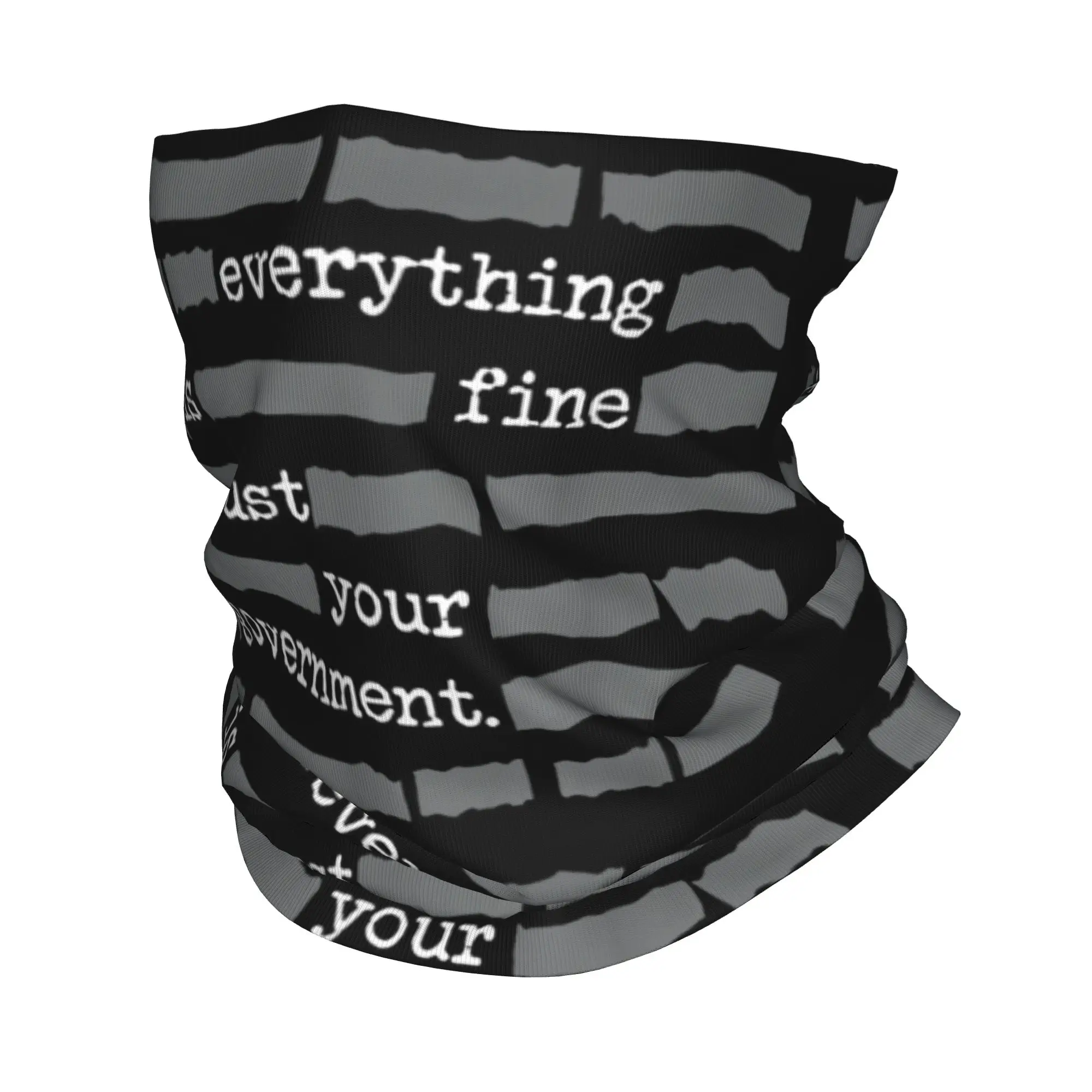 Everything is Fine Trust Your Government Bandana Neck Gaiter File Balaclavas Mask Scarf Multifunctional Cycling Men Women Adult
Everything is Fine Trust Your Government Bandana Neck Gaiter File Balaclavas Mask Scarf Multifunctional Cycling Men Women Adult