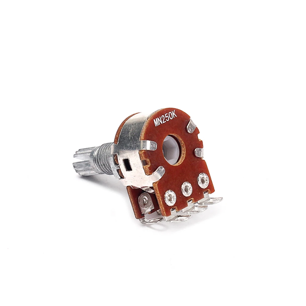 Mn250K Dual Potentiometer Long Knurled Shaft Audio Taper For Guitar Volume Tone Control Replacement Electric Guitar Parts
Mn250K Dual Potentiometer Long Knurled Shaft Audio Taper For Guitar Volume Tone Control Replacement Electric Guitar Parts