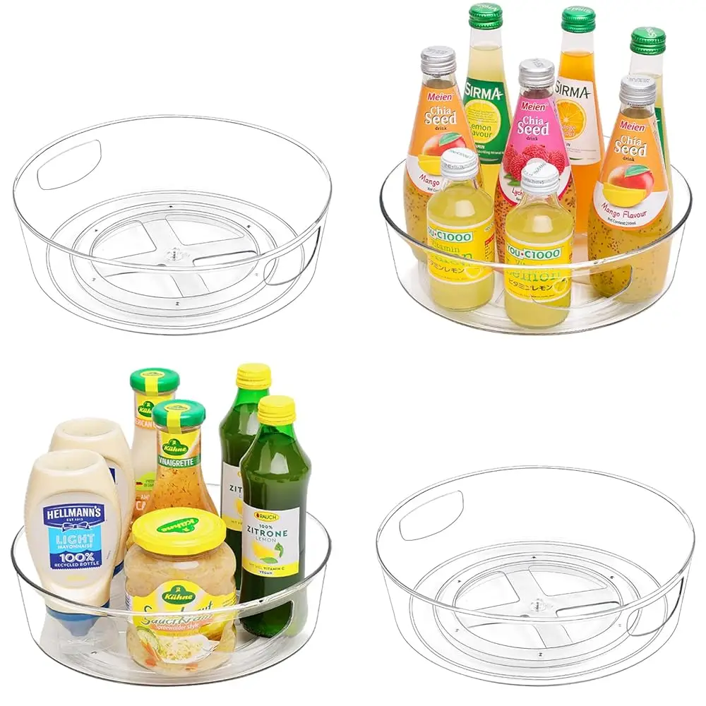 4 Pa Lazy Susan Turntable For Cabinet, 10 H Lazy Susan Organizer With Handles And High Sides, Clear Rotating Organizer For
4 Pa Lazy Susan Turntable For Cabinet, 10 H Lazy Susan Organizer With Handles And High Sides, Clear Rotating Organizer For