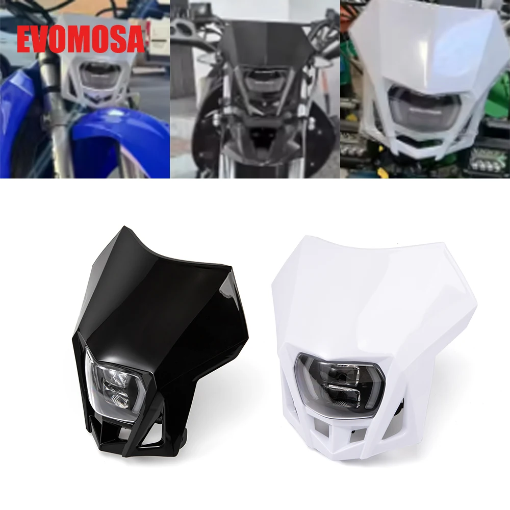 LED Headlight Assembly For YAMAHA WR250F WR450F YZ 250F 450F For HONDA XR150 CRF230F CRF450 For KAWASAKI KLX230 KLX250 KLX450R
LED Headlight Assembly For YAMAHA WR250F WR450F YZ 250F 450F For HONDA XR150 CRF230F CRF450 For KAWASAKI KLX230 KLX250 KLX450R