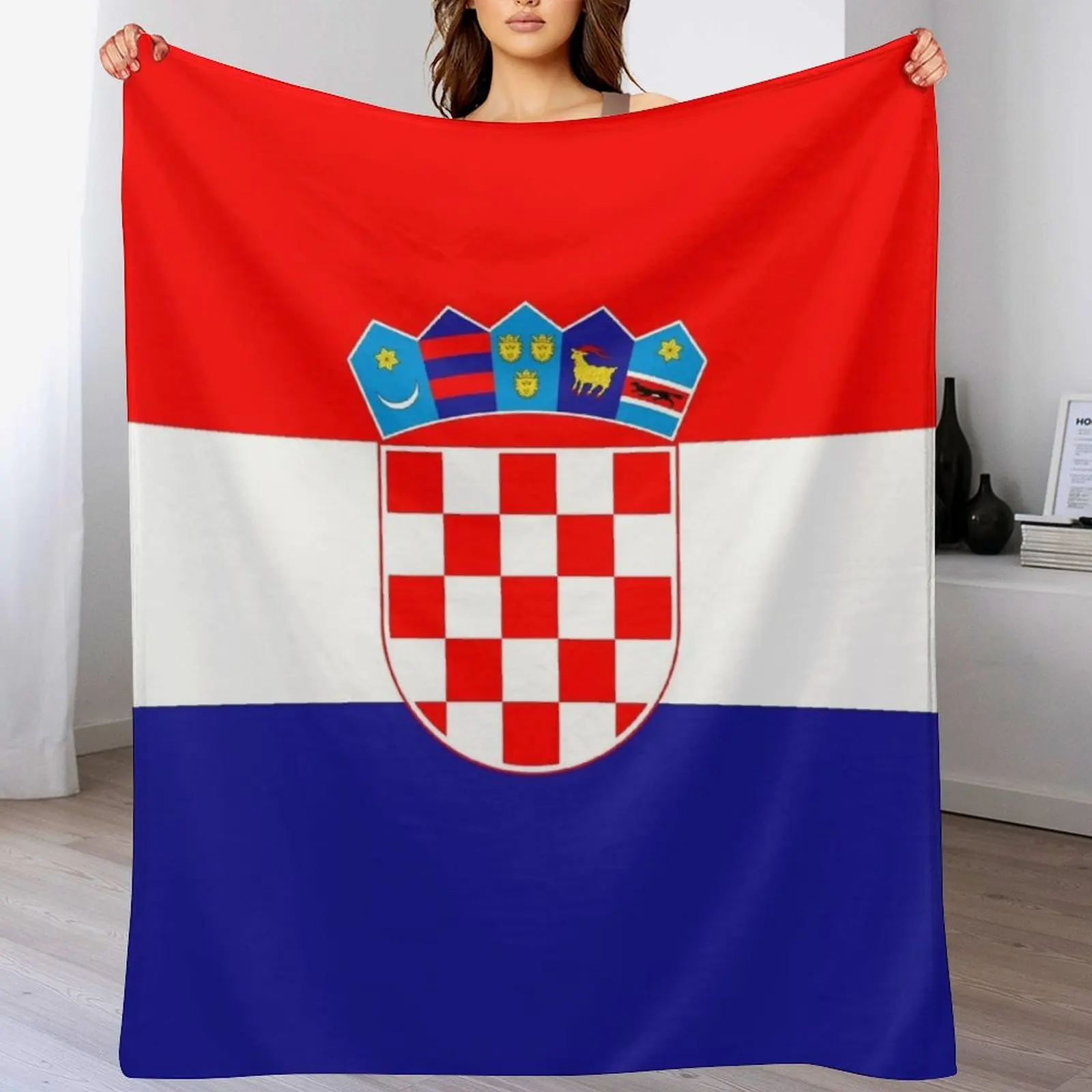 Republic of Croatia National Flag Throw Blanket Soft Breathable Blanket for Night Sleeping
Republic of Croatia National Flag Throw Blanket Soft Breathable Blanket for Night Sleeping