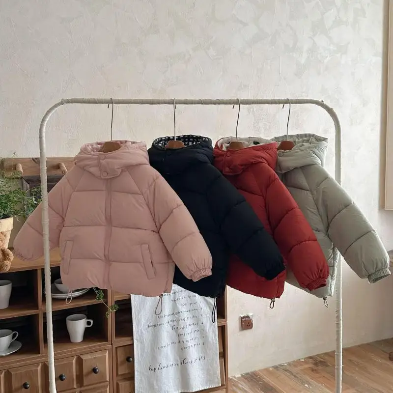 2025 Winter New Children Warm Hooded Coat Solid Boys Down Jacket Plus Velvet Thick Girls Cotton Padded Jacket Kids Clothes
2025 Winter New Children Warm Hooded Coat Solid Boys Down Jacket Plus Velvet Thick Girls Cotton Padded Jacket Kids Clothes
