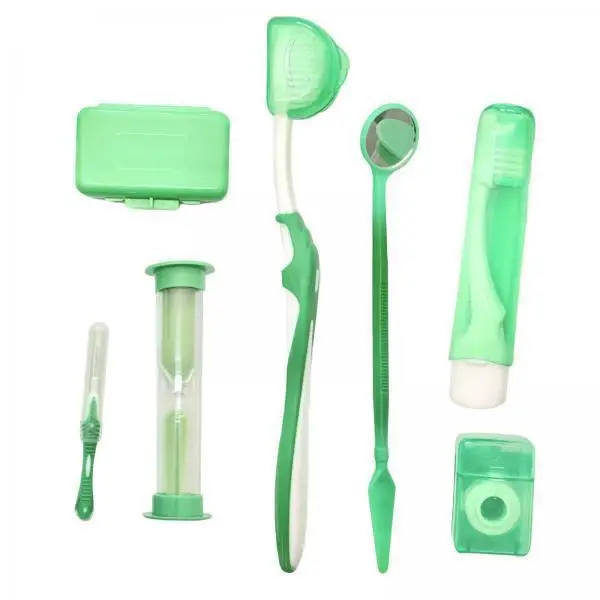Orthodontic Braces Brackets Cleaning Kit 8pcs Set PP Material Tools with V Shaped Toothbrush for Dental Health
Orthodontic Braces Brackets Cleaning Kit 8pcs Set PP Material Tools with V Shaped Toothbrush for Dental Health