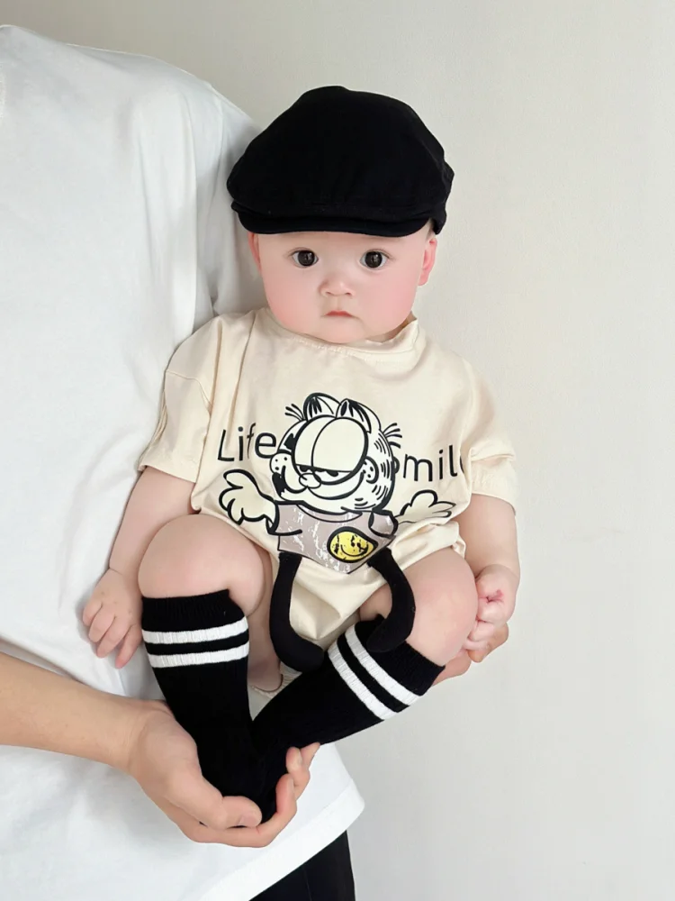 Детский комбинезон-слип в мультяшном стиле, летний, корейский дизайн, для новорожденных мальчиков и девочек, цельный костюм
Детский комбинезон-слип в мультяшном стиле, летний, корейский дизайн, для новорожденных мальчиков и девочек, цельный костюм