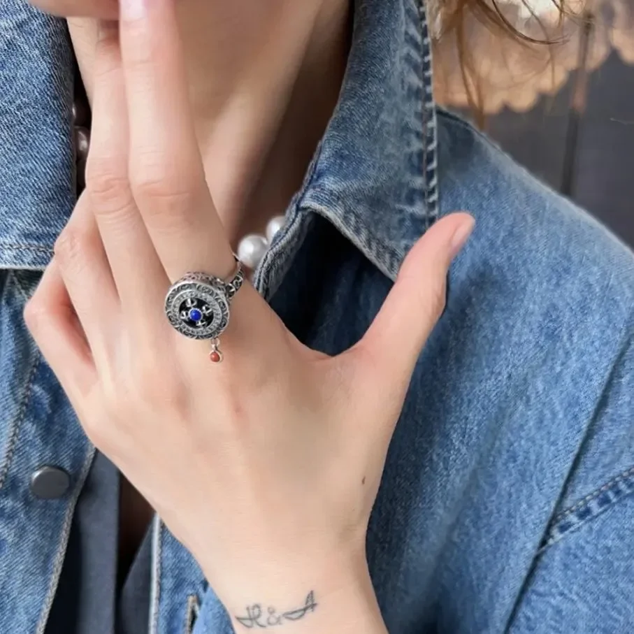 New retro six-character mantra rotatable ring ethnic style niche design literary style new Chinese style ring
New retro six-character mantra rotatable ring ethnic style niche design literary style new Chinese style ring