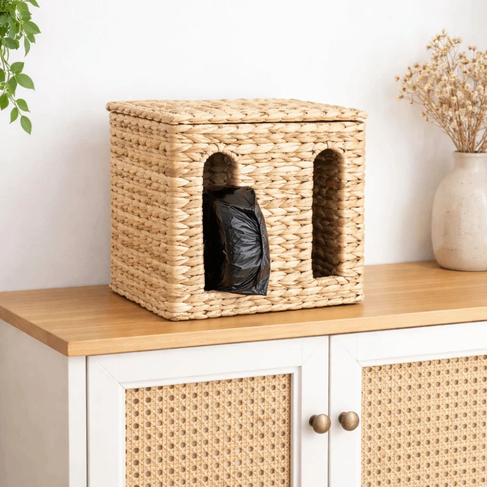 Rectangular Straw Weaving Storage Basket Wall Mounted Large Capacity Tissue Box with Lid Sundries Organizer Living Room
Rectangular Straw Weaving Storage Basket Wall Mounted Large Capacity Tissue Box with Lid Sundries Organizer Living Room