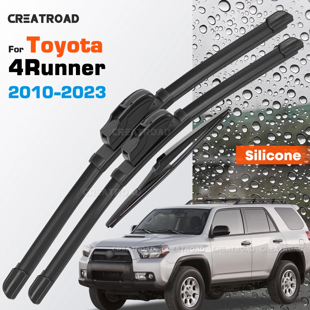 Silicone Wiper Blades Fit For Toyota 4Runner 2010-2023 2017 2018 2019 2020 2021 2022 Coated Windshield Wipers 26"+18"+12"
Silicone Wiper Blades Fit For Toyota 4Runner 2010-2023 2017 2018 2019 2020 2021 2022 Coated Windshield Wipers 26"+18"+12"