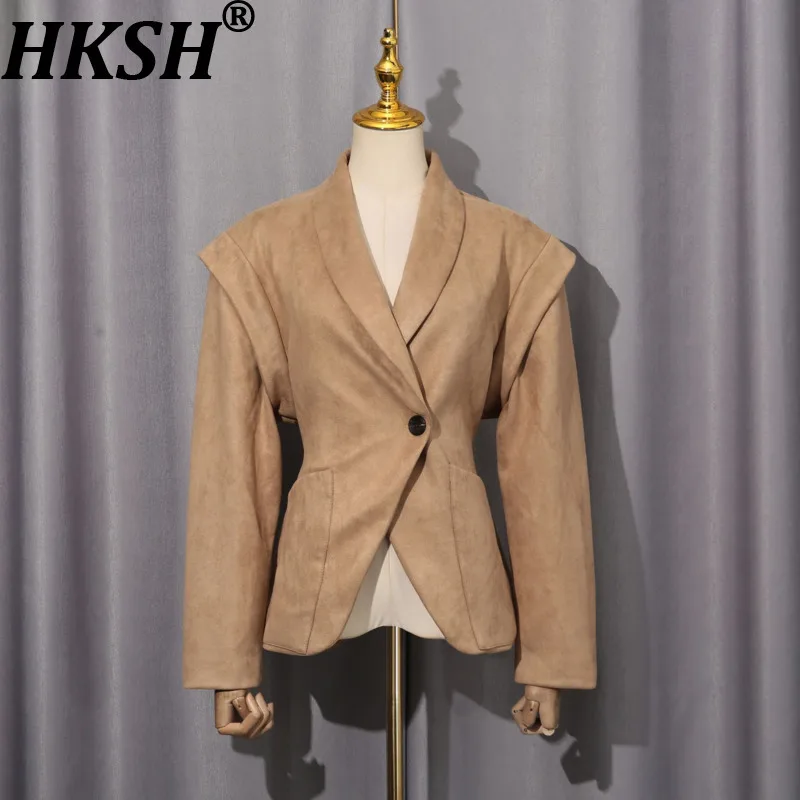 HKSH весенне-осенняя новая женская куртка с отложным воротником и одной пуговицей на талии, облегающее модное уличное повседневное пальто HK13814
HKSH весенне-осенняя новая женская куртка с отложным воротником и одной пуговицей на талии, облегающее модное уличное повседневное пальто HK13814