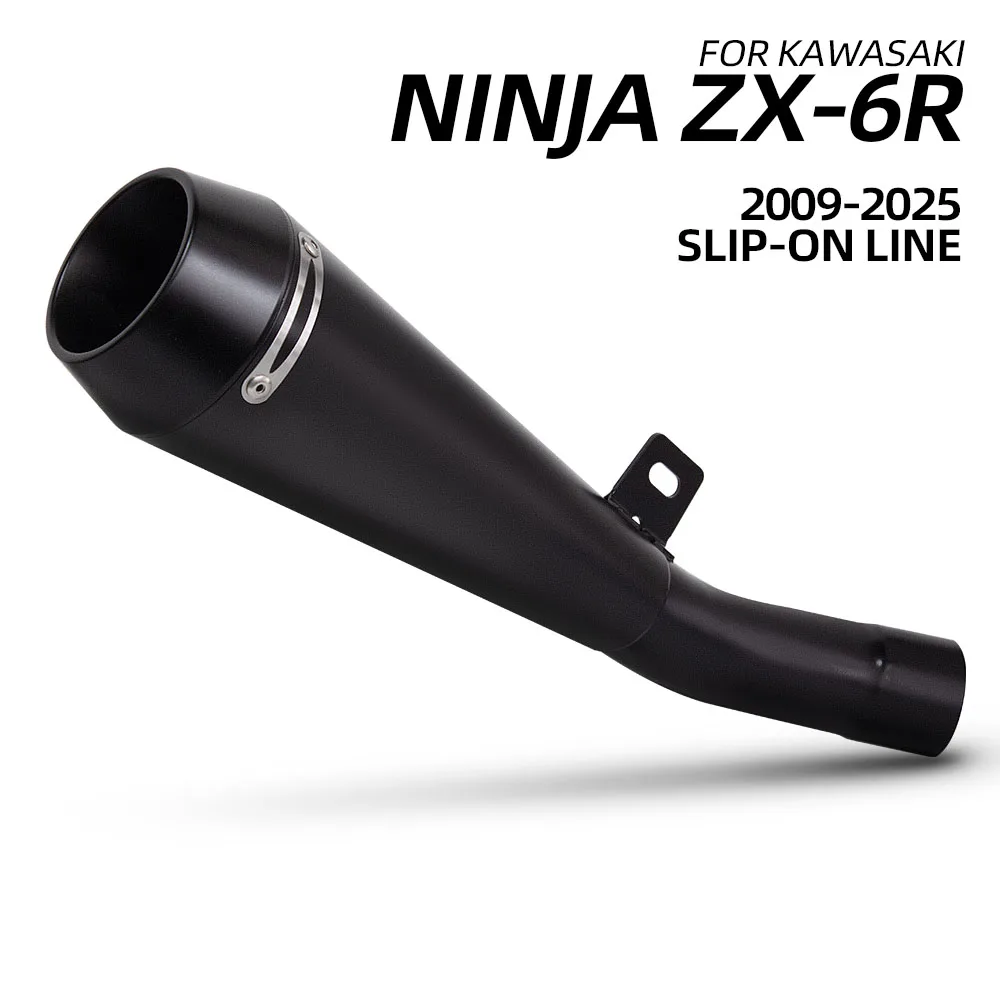 M4 Slip on Line Motorcycle Exhaust Muffler with DB Killer for Kawasaki Ninja ZX6R ZX-6R 2009-2025
M4 Slip on Line Motorcycle Exhaust Muffler with DB Killer for Kawasaki Ninja ZX6R ZX-6R 2009-2025