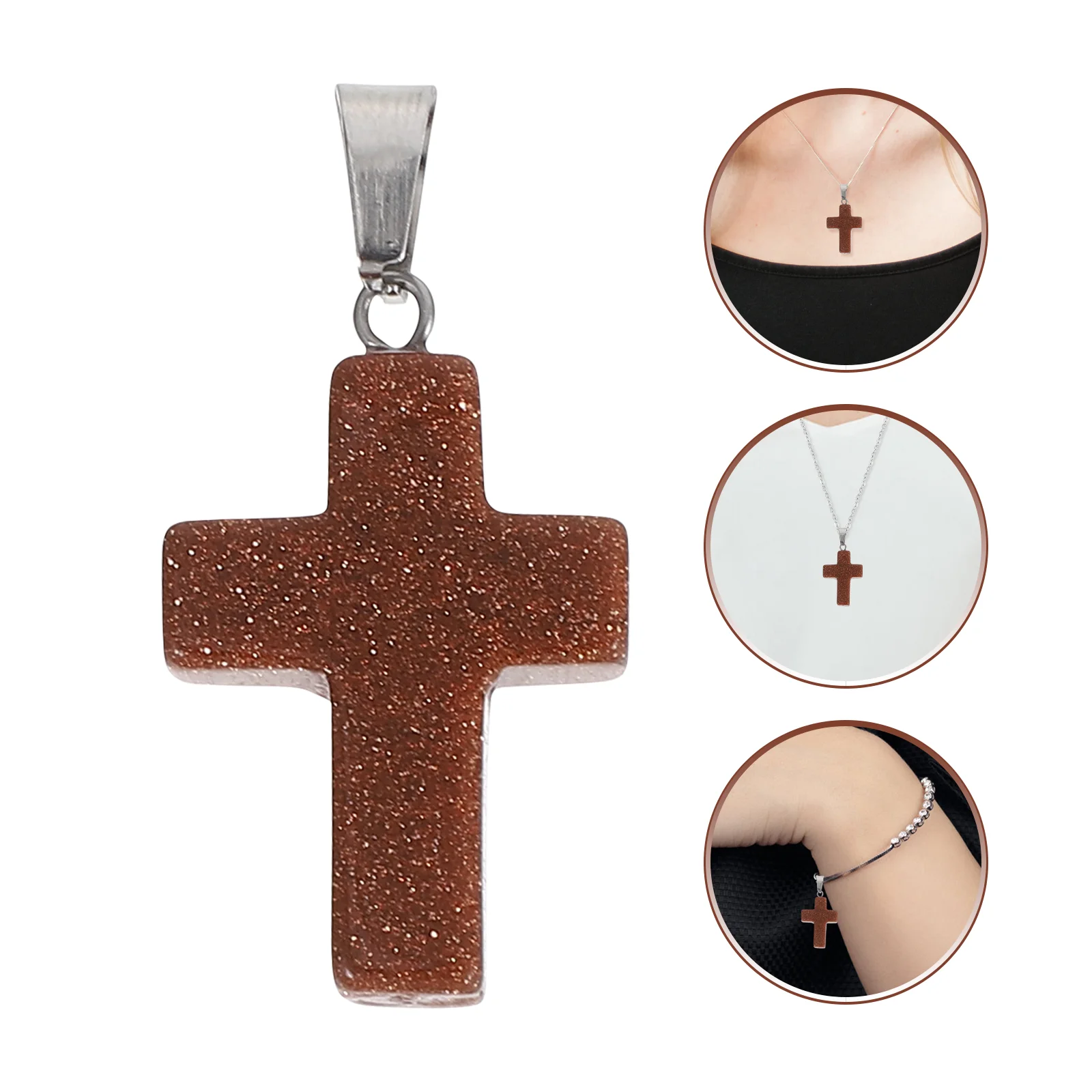 Cross Gemstone Pendant Natural Stone Quartz Crystal Beads Unique Crafted Jewelry Necklace Bracelet Earrings Accessories Charm
Cross Gemstone Pendant Natural Stone Quartz Crystal Beads Unique Crafted Jewelry Necklace Bracelet Earrings Accessories Charm