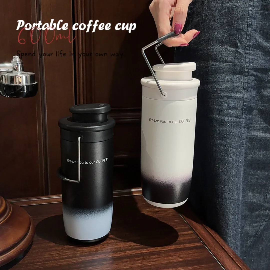 High-value High-end Coffee Cup, Cold-keeping Large-capacity Car Water Cup, Portable Office Camping Portable Cup Coffee Mugs 2
High-value High-end Coffee Cup, Cold-keeping Large-capacity Car Water Cup, Portable Office Camping Portable Cup Coffee Mugs 2