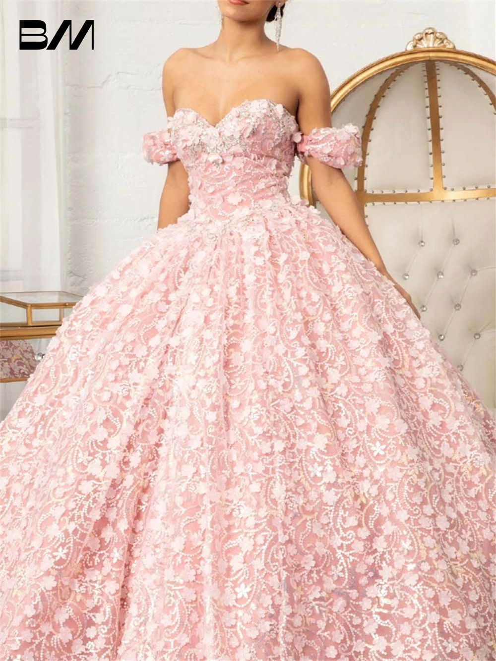 Платье Quinceanera с открытыми плечами и аппликациями, бальное платье с вырезом в форме сердца и застежкой-молнией, вечернее платье Vestidos De Noche
Платье Quinceanera с открытыми плечами и аппликациями, бальное платье с вырезом в форме сердца и застежкой-молнией, вечернее платье Vestidos De Noche