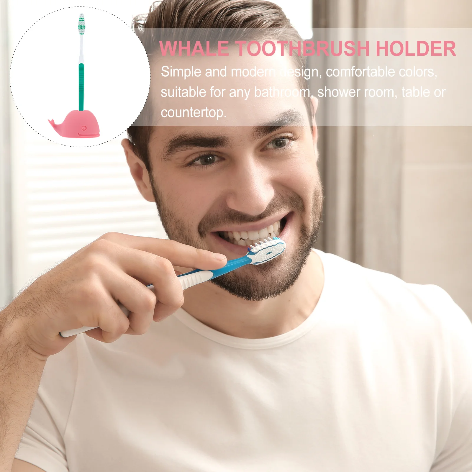 2 шт., держатель для зубных щеток с китом, силиконовый быстросохнущий органайзер для ванной, детская чашка для зубной щетки, чехол для стойки с животными 
2 шт., держатель для зубных щеток с китом, силиконовый быстросохнущий органайзер для ванной, детская чашка для зубной щетки, чехол для стойки с животными