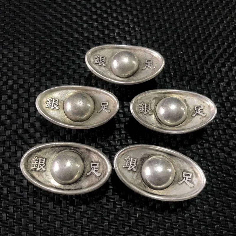 Antique Miscellaneous Qing Dynasty Silver Ingots Wholesale White Copper Pure Silver Ingot Ornament Wholesale
Antique Miscellaneous Qing Dynasty Silver Ingots Wholesale White Copper Pure Silver Ingot Ornament Wholesale