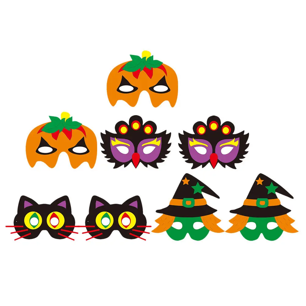 8 Sets Halloween Masks DIY Crafts Kids Cartoon Face Props Witch Cosplay Accessories Lightweight Safe EVA Material Bright Colors
8 Sets Halloween Masks DIY Crafts Kids Cartoon Face Props Witch Cosplay Accessories Lightweight Safe EVA Material Bright Colors