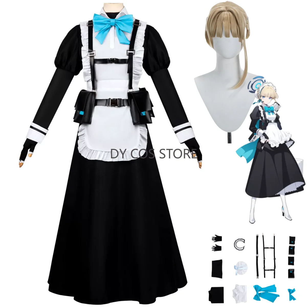 Game Blue Archive The Animation Asuma Toki Cosplay Costume Blue Maid Dress Lolita Skirt Wig Woman Sexy Carnival Halloween Suit
Game Blue Archive The Animation Asuma Toki Cosplay Costume Blue Maid Dress Lolita Skirt Wig Woman Sexy Carnival Halloween Suit