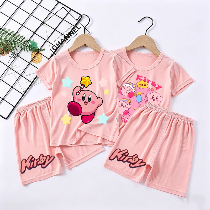 New Kirbys Girl Sleepwear Kawaii Cartoon Pyjamas Set Children Cute Home Wear Short Sleeves Shorts Baby Pajamas Summer Clothes
New Kirbys Girl Sleepwear Kawaii Cartoon Pyjamas Set Children Cute Home Wear Short Sleeves Shorts Baby Pajamas Summer Clothes