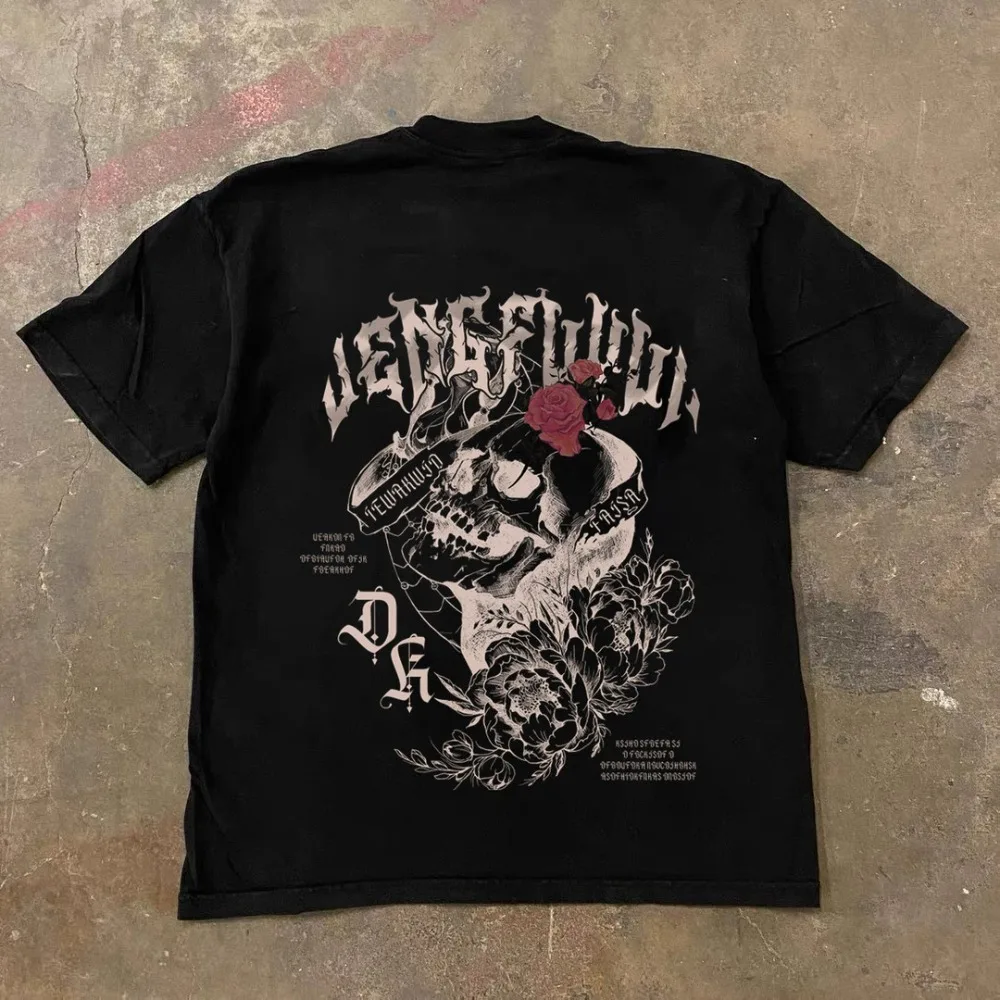 Winter new trend personalized double-sided printed men's 100% pure cotton short sleeved loose cool outfit top
Winter new trend personalized double-sided printed men's 100% pure cotton short sleeved loose cool outfit top