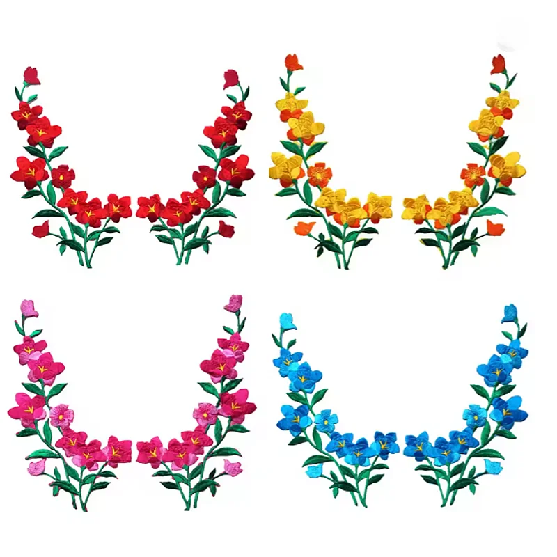 2PCS Red Embroidered Flower Sew Iron On Patches Badges For Dress Cothes DIY Appliques Craft Decoration Pink Purple Yellow Blue
2PCS Red Embroidered Flower Sew Iron On Patches Badges For Dress Cothes DIY Appliques Craft Decoration Pink Purple Yellow Blue