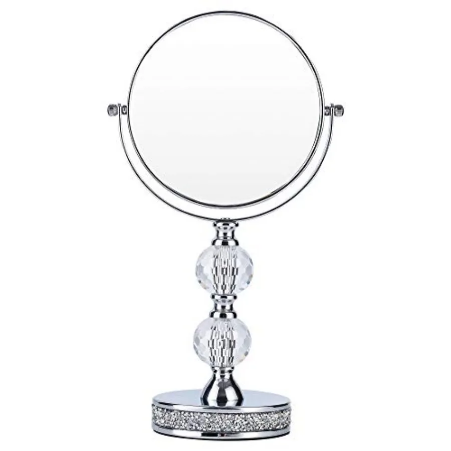 Makeup Mirror, 360 Degree Swivel Vanity Mirror, Crystal Cosmetic Mirror, 1X/5X Magnifying Double Sided Mirror, Adjustable Makeu
Makeup Mirror, 360 Degree Swivel Vanity Mirror, Crystal Cosmetic Mirror, 1X/5X Magnifying Double Sided Mirror, Adjustable Makeu