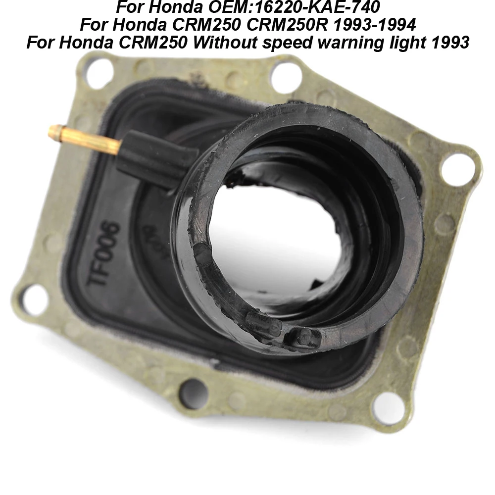 Motorcycle Carburetor Interface Adapter Intake Manifold For Honda CRM250 CRM250R 1993-1994 CRM 250 Without speed warning light
Motorcycle Carburetor Interface Adapter Intake Manifold For Honda CRM250 CRM250R 1993-1994 CRM 250 Without speed warning light