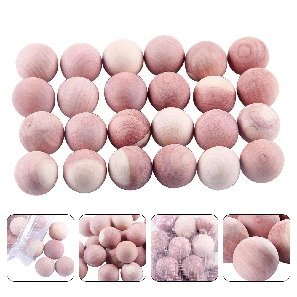 24 Pcs Cedar Wood Ball Wooden for Wardrobe with Function Natural Mothproof Fragrant
24 Pcs Cedar Wood Ball Wooden for Wardrobe with Function Natural Mothproof Fragrant