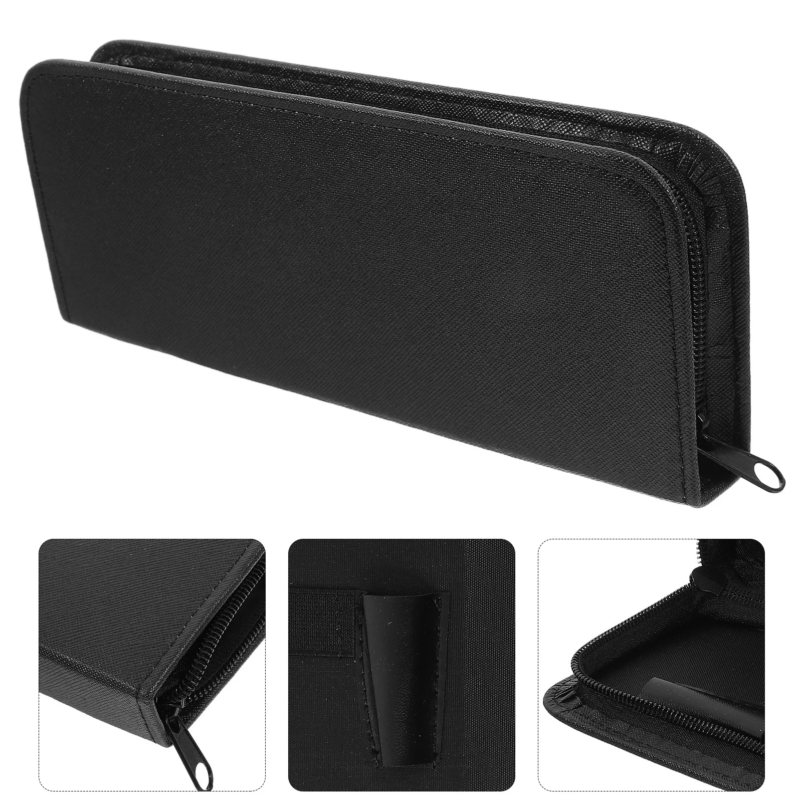 1Pcs Hair Scissors Storage Bag Premium PU Zipper Scissors Case for Salon Barbers Home Use Scissor Carrier Bag Black Compact Size
1Pcs Hair Scissors Storage Bag Premium PU Zipper Scissors Case for Salon Barbers Home Use Scissor Carrier Bag Black Compact Size