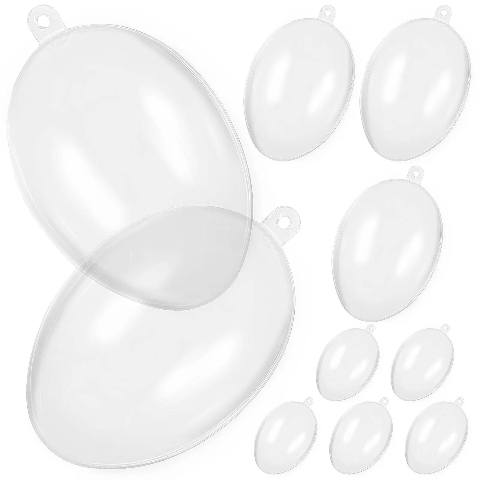10 Pack Egg Carton Clear Balls Reusable Acrylic Fillable Ornaments Transparent Baubles Hanging Festive Easter Storage
10 Pack Egg Carton Clear Balls Reusable Acrylic Fillable Ornaments Transparent Baubles Hanging Festive Easter Storage