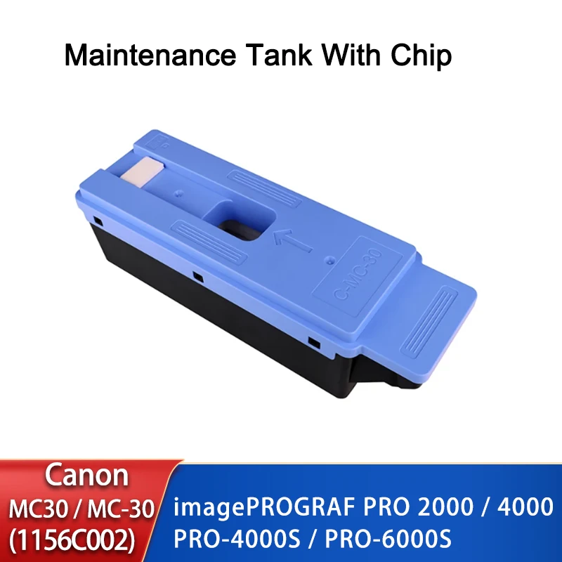 Емкость для технического обслуживания MC-30 MC 30 с чипом для Canon imagePROGRAF PRO 2000
Емкость для технического обслуживания MC-30 MC 30 с чипом для Canon imagePROGRAF PRO 2000